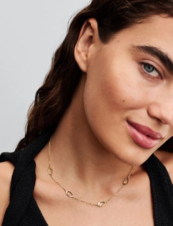 Pandora 14K Gold-Plated Necklace With Treated White Freshwater Cultured Pearl - Gold - 45 CM