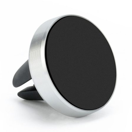 Auton tuuletusritilän magneettinen puhelinteline, hopea