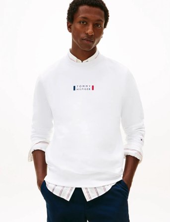 Tommy Hilfiger Brand Love Sweatshirt - White - XL