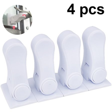 Vinduslås Barn, Dørhåndtaklås Balkongdør Sikkerhet for baby Hvit