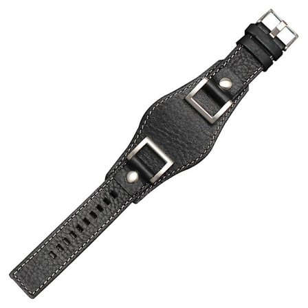 24MM Musta Ruskea Nahkainen Kellon Ranneke FOSSIL JR1157 Kelloihin_Edulliset Lahjat