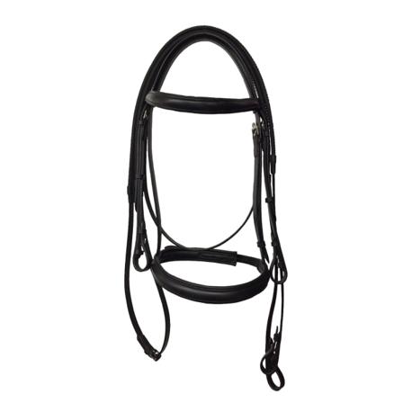 Kincade Leather Raised Cavesson Bridle Ii Pony Black