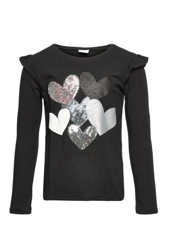 Top Party Sequins Black Lindex