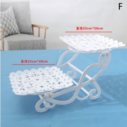 1/2 st Tårtställ Fat Cupcake Snacks Tallrikar Tre-lagers Crea