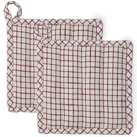 Rosendahl Textiles Garn grytlappar 22 x 22 cm 2-pack, terracotta | Matlagning > Köksredskap > Grytlappar och Grytvantar | Bagaren och Kocken