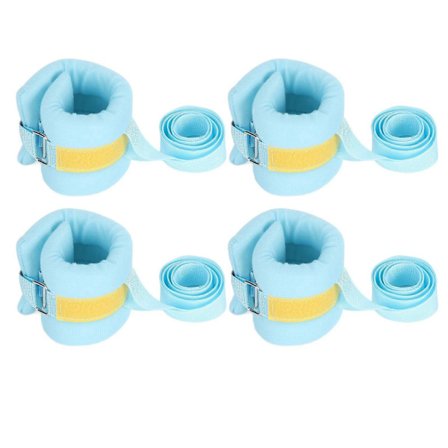 4 st Patientbältesfixeringar Förtjockade Mjuka Bekväma Andningsbara Justerbara Fixeringsbälten för Handleder Anklar Blå [DB]