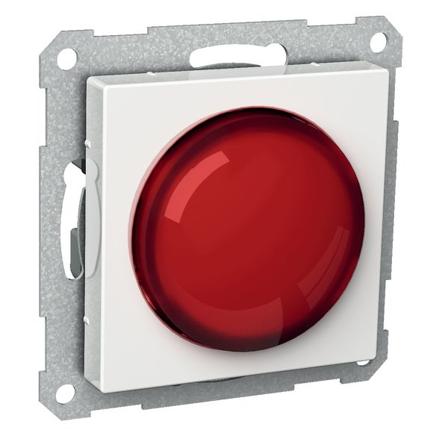 Schneider Electric Exxact Parallelltryckknapp vit, 1-pol, Strömbrytare & vägguttag