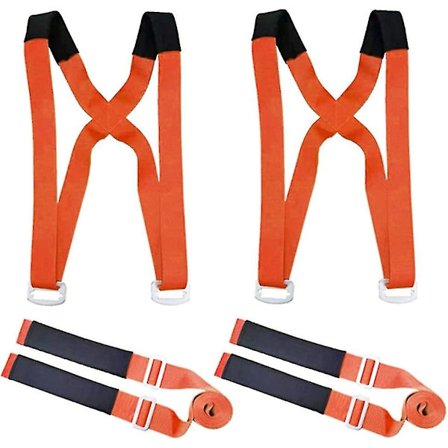 Bæreseler til 2 personer, Transportseler Flytning, Skulder- og Armkrydsbæreseler Møbler, Møbelsele, Transportsele, Løft