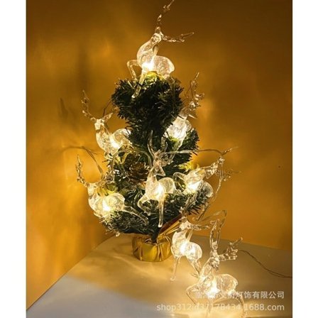 1 st 1,5 m Ljusslinga Juldekoration Jultomte Form Gåva Nattlampa Ljusslinga Utan Batterier För Vardagsrum