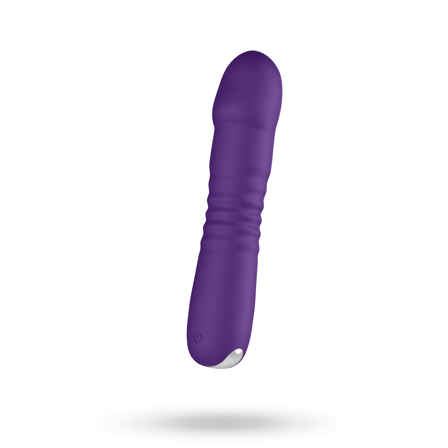 Lilac Luster Thrusting Vibrator - Sustainable Pleasure