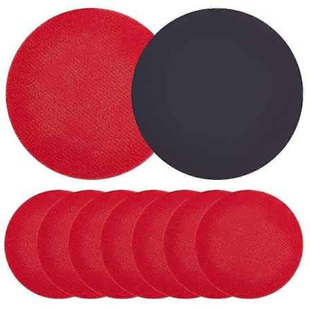 3 tyyliä 9 kpl Bowling Liukuesteet Keilapallon Puhdistussarja Hiomapaperikiekot Litteät Pyöreät Kiillotusliiketyökalut Keilatarvikkeet Di [DB]