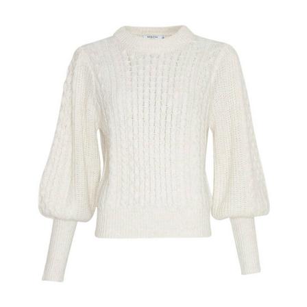 Moss Copenhagen Pullover , Wit , Dames , Maat: S/M Truis
