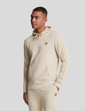 Lyle & Scott Sport Tape Hoodie - Beige - M
