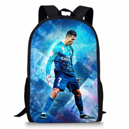 Cristiano Ronaldo Ryggsäck CR7 Mönster Ryggsäck - Vattentät Ryggsäck Lätt Rese-Vandringsryggsäck för Utomhusbruk