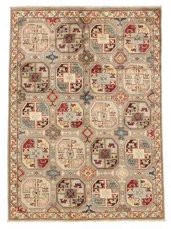 Kazak Fine Rug Hand Knotted 147X200 Brown/Orange Afghanistan