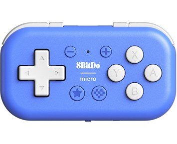 8BitDo-Micro Bluetooth Gamepad Blue-Micro Bluetooth Gamepad til Switch og Android-Gaming-Nintendo-tilbehør