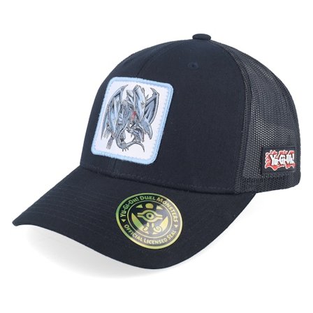 Yu-Gi-Oh! - Zwart trucker Cap - Blue-eyes Ultimate Dragon Black Trucker - Yu-Gi-Oh @ Hatstore
