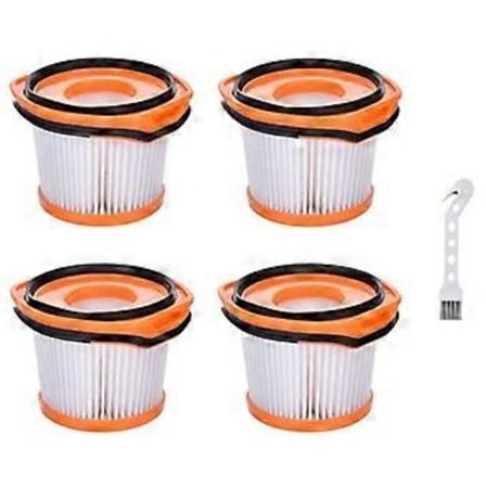 4-pack Ersättningsfilter för dammsugare för Shark Wandvac System WV360 WS620 WS630 WS632 WS632BLBRN WS632GDBRN, Del # XFFWV360 [jkw] ( )
