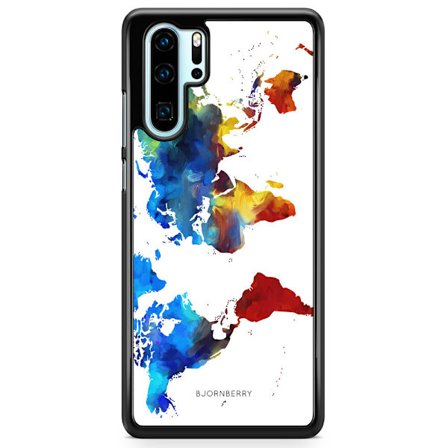 Bjornberry Hårdskal Huawei P30 Pro - Världskarta