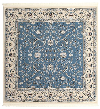 Triangle Nain Florentine Bleu Clair Tapis Carré Grand