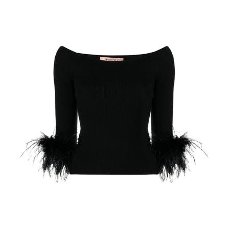 Twinset - Blusar - Svart - Dam - Storlek: M, Dam, Storlek: M
