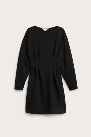 Kappahl | Sukienka z wcięciem w pasie Czarne M | Czarne