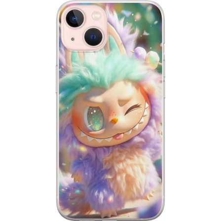 Kompatibel Mobilcover til Apple Apple iPhone 13 Sød fantasy-karakter med fluffy pels, pastelfarver og kawaii-stil, legende illustration til børn og