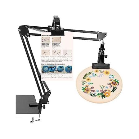 Broderistativholder, justerbar broderistativholder med instruksjonsholder, Stitchand Embroi
