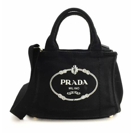 Prada Vintage Pre-owned Handbags Sort, Dame Vintage Tasker, Størrelse: ONE Size