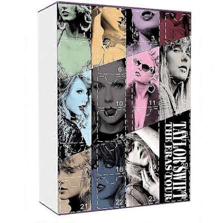 Taylorsin joulun odotus 24 päivän kalenteri lahjapakkaus rannekoru joulu DIY helmikoristeinen Taylor rannekorusetti