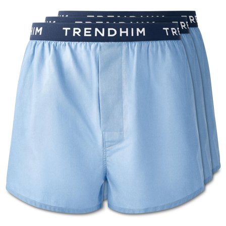 Small - AirFeel | 3-Pack Black & Sky Blue Loose-fit Cotton Boxers for Men