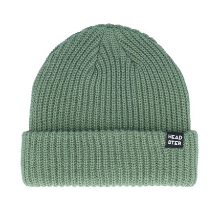 Kinder Headster - Grün cuff Mütze - Kinder Minimal Beanie Hedge Green Cuff @ Hatstore