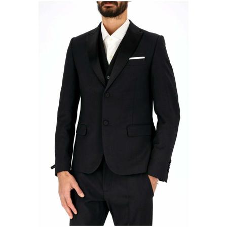 Daniele Alessandrini Formal Blazers svart, Herr Kavajer, Herr, Storlek: L