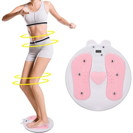 Waist Twister Disc, Elektronisk Ab Twister Board med Akupressurpunkter til Core Træning, Roterende Fitnessudstyr til Hjemmetræning & B