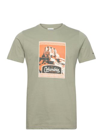 Csc Seasonal Logo Tee Sport T-shirts Short-sleeved Green Columbia Sportswear