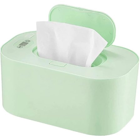 Våtservietvarmer, Baby Våtservietvarmer USB Servietdispenser Bærbar Bleievarmerboks for Hjem Bil Reise Grønn
