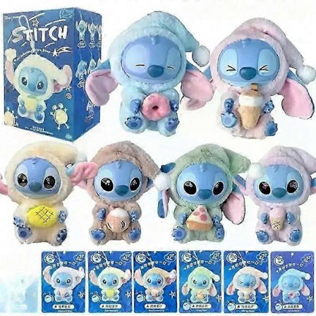 Uusi Miniso Stitch Eat Something Before Sleep -sarjan vinyylihahmo, yllätyslaatikko UK