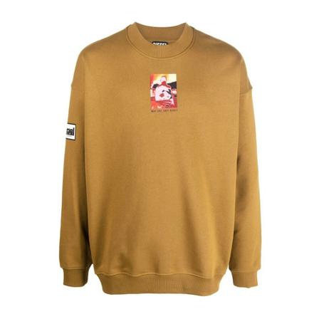 Diesel, Sweatshirt Bruin, Heren, Maat:M