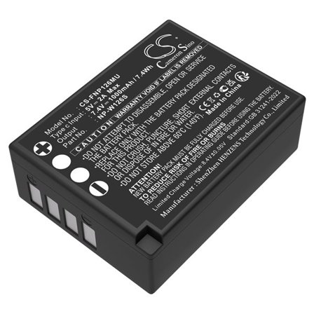 Batteri til kamera for Fujifilm FinePix HS30, FinePix HS30EXR, FinePix HS33EXR osv.