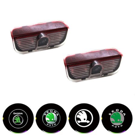 2 stk. velkomstlys er anvendelige til Skoda velkomstlys, Haorui