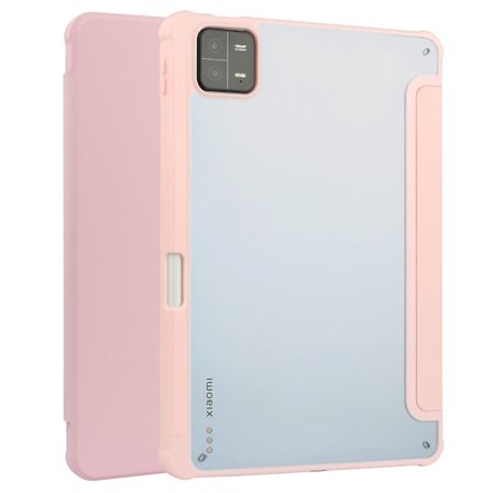Fodral for Xiaomi Redmi Pad Pro 12,1 tommer med automatisk vekke-/hvilefunksjon, rosa