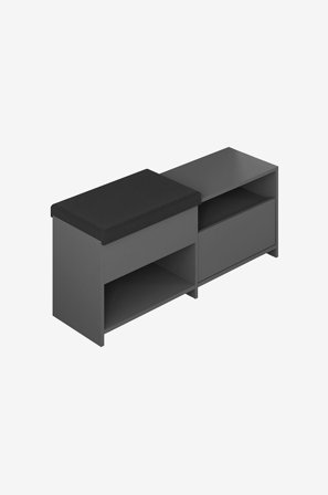 Hanah Home - Kenkäkaappi Felix - Harmaa - Kenkäkaapit - - Homeroom