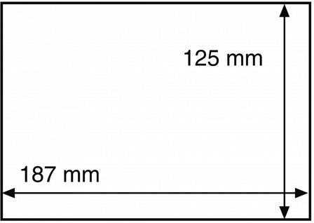 Lommer til norske/svenske FDC/førstedagskuverter 187x125 mm - Pakke med 50