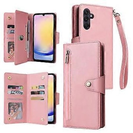 Til Samsung Galaxy A25 5G Etui Nittedekor Læder Mobiltelefon Cover()