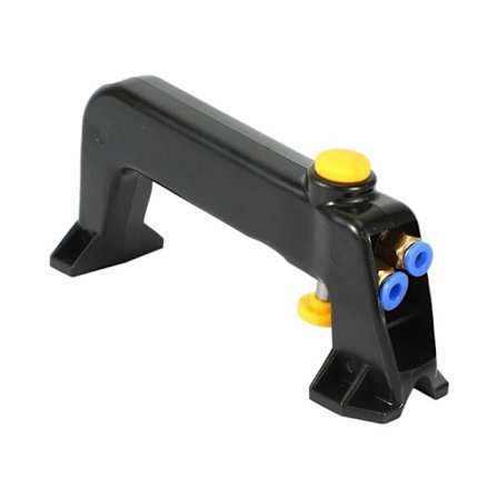 Dekkdemonteringsmaskin, tilbehør til dekkomleggere, vertikalt skafthåndtak, to-hulls ventilbryter