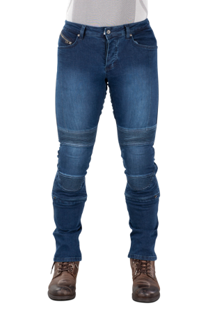 Jeansy Motocyklowe Macna Individi Niebieski 28