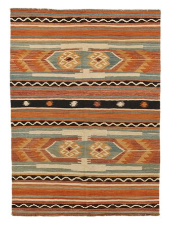 Handgeweven Kelim Moderne Vloerkleed 143X195