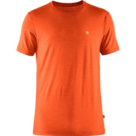 Fjällräven Bergtagen Thinwool SS XS - male - Hokkaido Orange - T-Skjorta & tank Topps