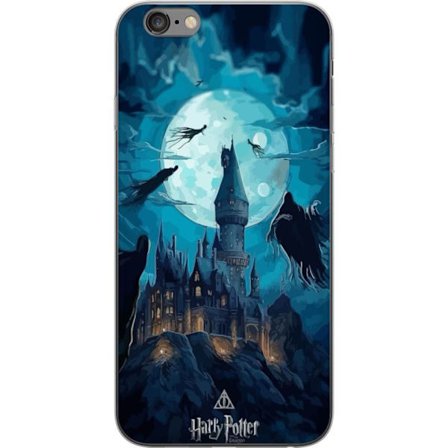 Kompatibelt Mobildeksel til Apple Apple iPhone 6 Plus Magisk fantasyillustrasjon med slott i månelys og flytende skapninger, mørk eventyrstemning in