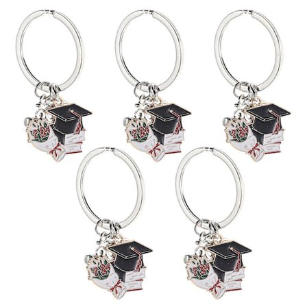 5 stk. eksamensgaver til henne ham kull 2026 eksamensnøkkelring for universitetskollegium ungdomsskoleutdannet 2026 suvenir [D]